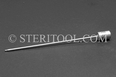 #10987SP6 - 5/64" Ball Hex x 1/4 DR Stainless Steel Bit, 6" OAL.   1/4 dr, 1/4dr, 1/4-dr, ball hex, bit, staInless steel