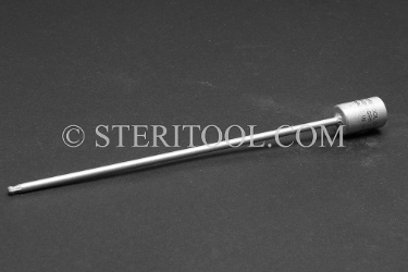 #10989SP6 - 7/64" Ball Hex x 1/4 DR Stainless Steel Bit, 6" OAL.  1/4 dr, 1/4dr, 1/4-dr, ball hex, bit, staInless steel