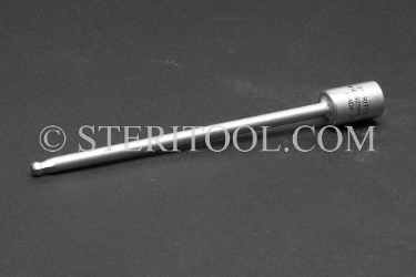 #10992SP4_718 - 5/32" Ball Hex x 1/4 DR Stainless Steel Bit, 4" Shaft, Inconel 718 1/4 dr, 1/4dr, 1/4-dr, ball hex, bit, staInless steel