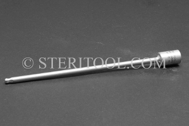 #10992SP6 - 5/32" Ball Hex x 1/4 DR Stainless Steel Bit, 6" OAL.  1/4 dr, 1/4dr, 1/4-dr, ball hex, bit, staInless steel