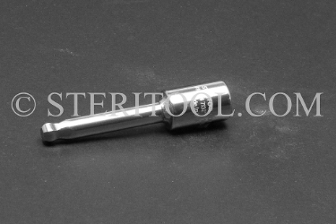 #10994 - 7/32" Ball Hex x 1/4 DR Stainless Steel Bit, 2-1/4" OAL. 1/4 dr, 1/4dr, 1/4-dr, ball hex, bit, staInless steel