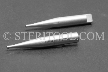 #11034 - Straight .070" Stainless Steel for #10030 or #10031, pair. ring, circlip, internal, external, pliers, tips, stainless steel