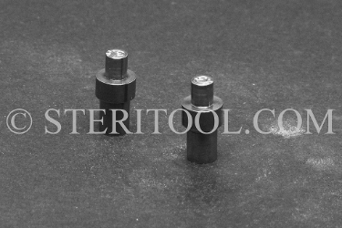 #11125 - 3.5mm Stainless Steel Tips for #11110, pair. pin, wrench, c spanner, stainless steel, collar, bushing
