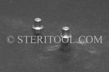 #11126 - 4.0mm Stainless Steel Tips for #11110, pair. pin, wrench, c spanner, stainless steel, collar, bushing