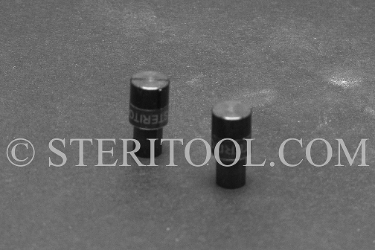 #11148 - 1/4" Stainless Steel Tips for #11110, pair. pin, wrench, c spanner, stainless steel, collar, bushing