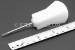 #11212 - 1/10"(2.56mm) Stainless Steel Stubby Screwdriver with Nylon Handle. 3.75"(94mm) OAL. - 11212