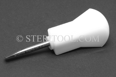 #11216_SP_025 - 7/32"(5.5mm) Stainless Steel Stubby Screwdriver with Nylon Handle. 3.75"(94mm) OAL. 0.025" Thickness screwdriver, parallel, flat head, slotted, stainless steel