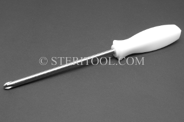 #11224 - Philips #3 Stainless Steel Screwdriver with Nylon Handle 6"(150mm) OAL. screwdriver, phillips, philips, stainless steel