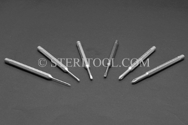 #11240 - SET: 6 pc Stainless Steel Precision Screwdriver Set: 1.5mm ~ 3.0mm + Ph#0 ~ Ph#1. screwdriver, parallel, flat head, slotted, stainless steel