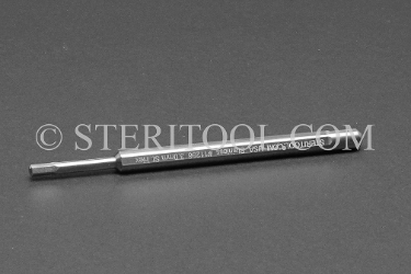 #11256 - 3.0mm Hex x 100(4") OAL Stainless Steel Precision Driver. hex, precision, stainless steel, screwdriver