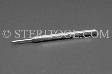 #11261 - 1.2mm Ball Hex x 100(4") OAL Stainless Steel Precision Driver. ball hex, precision, stainless steel, screwdriver