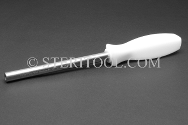 #11303 - Stainless Steel Bit Driver with Nylon Handle 9.25"(231mm) OAL. bit driver, bit handle, stainless steel