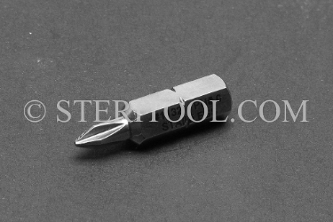 #11321 - Phillips #0 x 1"(25mm) OAL Stainless Steel Bit for Bit Holders. phillips, philips, bit holder, stainless steel