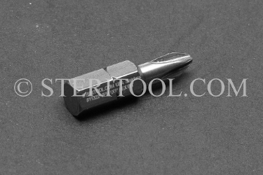#11322 - Phillips #1 x 1"(25mm) OAL Stainless Steel Bit for Bit Holders. phillips, philips, bit holder, stainless steel
