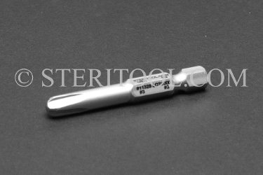 #11328 - Phillips #3 x 2"(50mm) OAL Stainless Steel Power Bit. phillips, philips, bit holder, stainless steel
