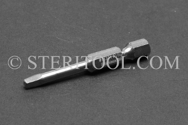 #11334 - #1 Square x 2"(50mm) OAL Stainless Steel Power Bit. robertson, square, bit, stainless steel