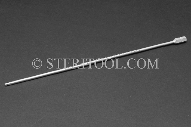 #11356_SP8.5 - 2.5mm Hex x 8.5"(215mm) OAL Stainless Steel Bit. hex, bit, driver, screwdriver, stainless steel, allen
