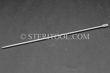 #11357_SP10 - 3.0mm Hex x 10"(254mm) OAL Stainless Steel Bit.  hex, bit, driver, screwdriver, stainless steel, allen