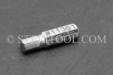 #11361 - 5.0mm Hex x 1"(25mm) OAL Stainless Steel Bit for Bit Holders. hex bit, bit holder, stainless steel