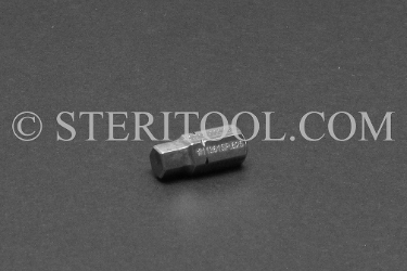 #11361_SP.625 - 5.0mm Hex x .625"(15mm) OAL Stainless Steel Bit. hex, bit, driver, screwdriver, stainless steel, allen