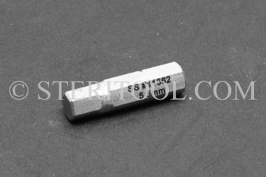 #11362 - 5.5mm Hex x 1"(25mm) OAL Stainless Steel Bit for Bit Holders. hex bit, bit holder, stainless steel