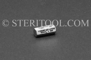 #11363_SP.625 - 6.0mm Hex x .625"(15mm) OAL Stainless Steel Bit. hex, bit, driver, screwdriver, stainless steel, allen