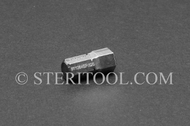 #11364_SP.625 - 7.0mm Hex x .625"(15mm) OAL Stainless Steel Bit. hex, bit, driver, screwdriver, stainless steel, allen