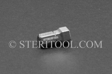 #11365_SP.625 - 8.0mm Hex x .625"(15mm) OAL Stainless Steel Bit. hex, bit, driver, screwdriver, stainless steel, allen