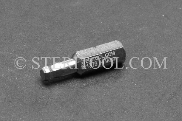 #11379 - 4.0mm Ball Hex x 1"(25mm) OAL Stainless Steel Bit for Bit Holders. ball hex bit, bit holder, stainless steel