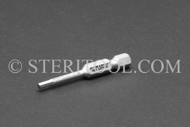 #11396 - 2.5mm Hex x 2"(50mm) OAL Stainless Steel Power Bit. hex bit, power bit, stainless steel
