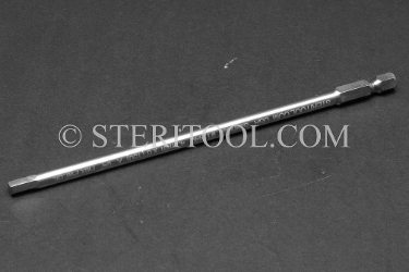 #11440 - 4.5mm Hex x 6"(150mm) OAL Stainless Steel Power Bit. hex bit, power bit, stainless steel