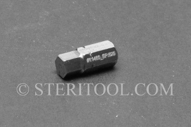 #11460_SP.625 - 7/32" Hex x  .625"(15mm) OAL Stainless Steel Bit. hex, bit, driver, screwdriver, stainless steel, allen