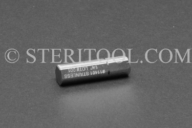 #11461 - 1/4" Hex x 1" (25.4) OAL Stainless Steel Bit. hex, bit, driver, screwdriver, stainless steel, allen