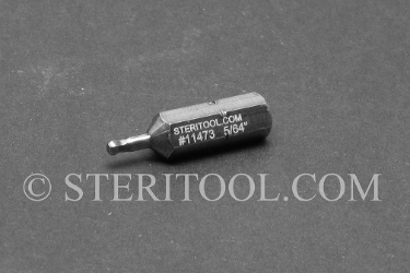 #11473 - 5/64" Ball Hex x 1"(25mm) OAL Stainless Steel Bit for Bit Holders. ball hex, bit, stainless steel