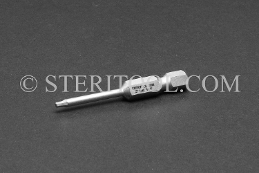 #11492 - 1/16" Hex x 2"(50mm) OAL Stainless Steel Power Bit. hex bit, power bit, stainless steel