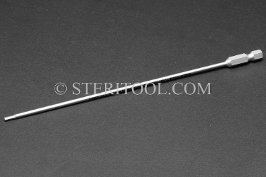 #11533SP8 - 5/64" Hex x 8"(200mm) OAL Stainless Steel Power Bit. hex, power bit, driver, screwdriver, stainless steel, allen