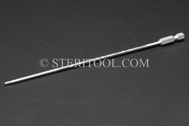 #11534SP7 - 3/32" Hex x 7" OAL Stainless Steel Power Bit.  hex bit, power bit, stainless steel