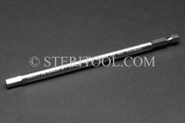 #11541 - 1/4" Hex x 6"(150mm) OAL Stainless Steel Power Bit. hex bit, power bit, stainless steel