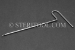 #11611_ST - 1.0mm Stainless Steel Formed 'T' Hex Key, 4-1/2" (112mm) OAL. Single End. - 11611_ST