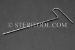 #11627 - 1.0mm Stainless Steel Ball Hex 'T', 115mm shaft length. Single End. - 11627