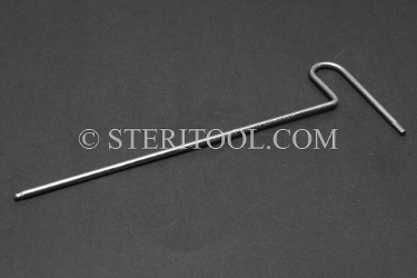 #11631 - 2.5mm Stainless Steel Ball Hex T, 152mm shaft length. ball hex, T, formed, stainless steel