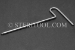 #11632 - 3.0mm Stainless Steel Ball Hex 'T', 115mm shaft length. Single End. - 11632