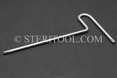 #11633 - 3.5mm Stainless Steel Ball Hex T, 115mm shaft length. ball hex, T, formed, stainless steel