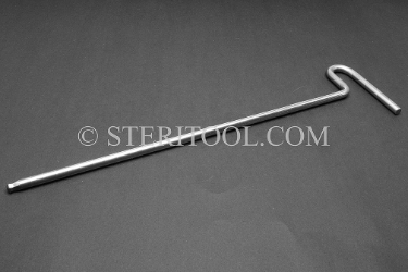 #11637SP12 - 6.0mm Stainless Steel T Ball Hex Key, 12"(300mm) OAL. Single End. ball hex, T, stainless steel, allen