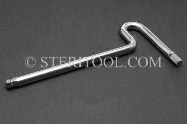 #11638 - 8.0mm Stainless Steel Ball Hex T, 140mm shaft length. ball hex, T, formed, stainless steel