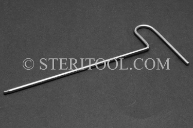 #11688 - 3/32" Stainless Steel Ball Hex T, 4.5" shaft length, Single End. ball hex, T, formed, stainless steel