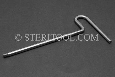 #11692 - 5/32" Stainless Steel Ball Hex T, 4.5" shaft length. Single End ball hex, T, formed, stainless steel