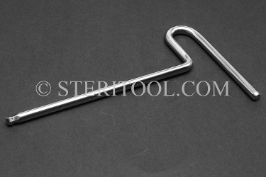 #11693 - 3/16" Stainless Steel Ball Hex T, 4.5" shaft length. Single End. ball hex, T, formed, stainless steel