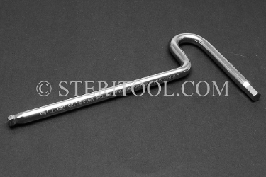 #11695 - 1/4" Stainless Steel Ball Hex T, 5" shaft length. ball hex, T, formed, stainless steel