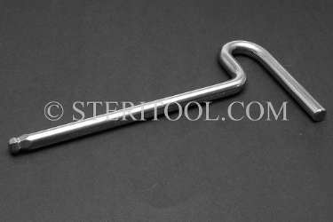 #11697 - 5/16" Stainless Steel Ball Hex T, 5" shaft length. Single End. ball hex, T, formed, stainless steel